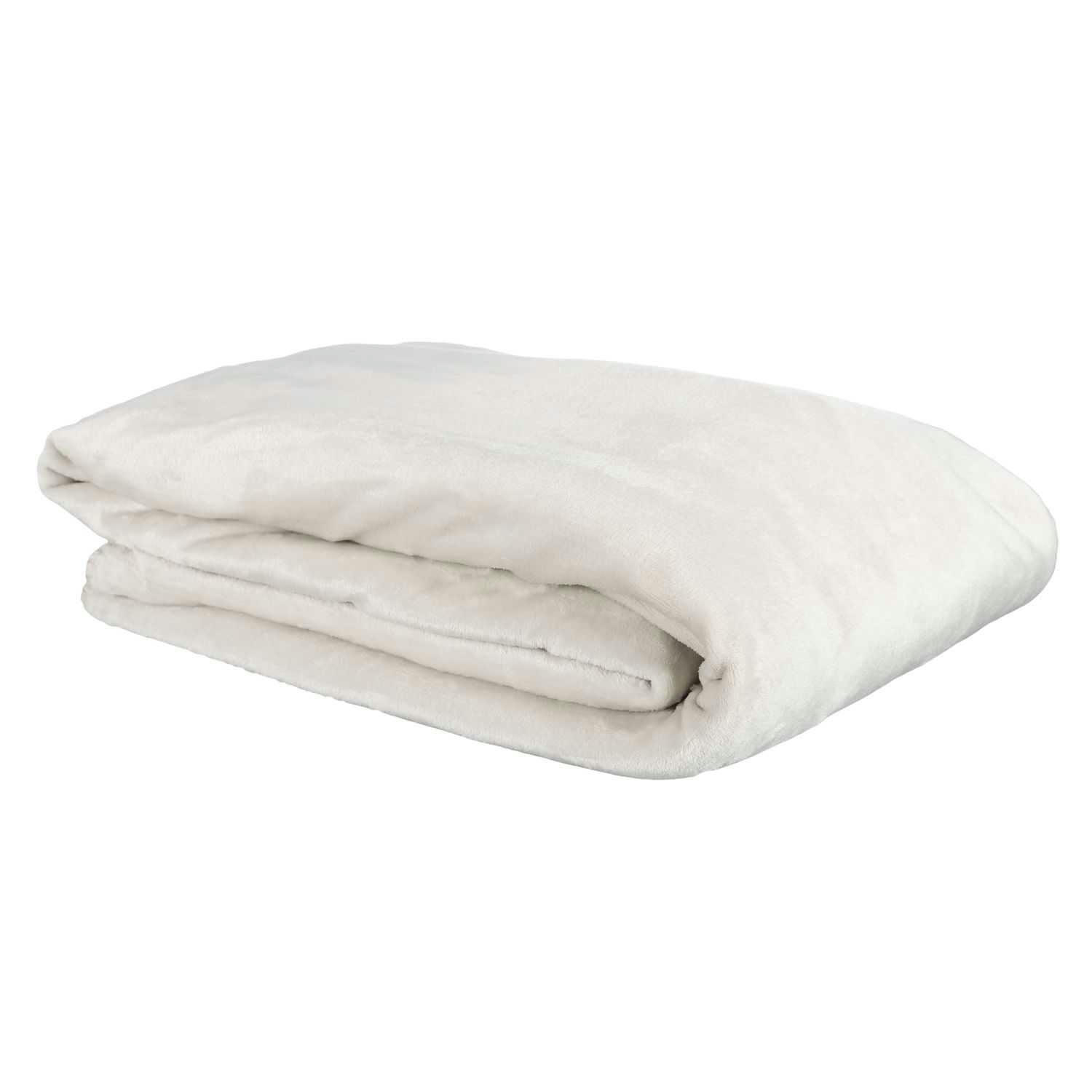 - Plaid flanelle 140x220 cm beige