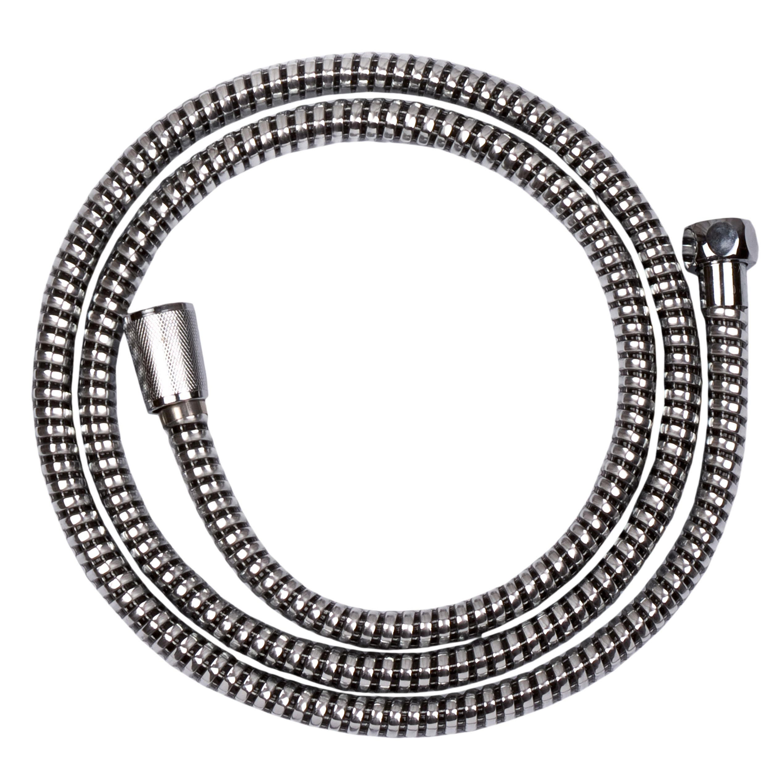 Wąż prysznicowy Invena Superflex, 150 cm, czarny chrom, anti