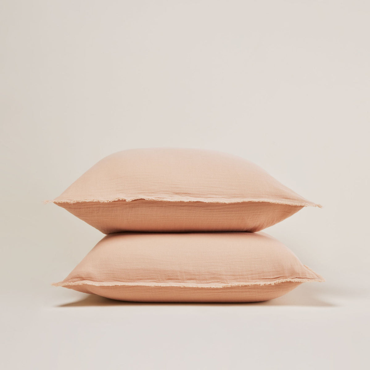 Madura Set van 2 kussenslopen Lou roze perzik 65x65 cm