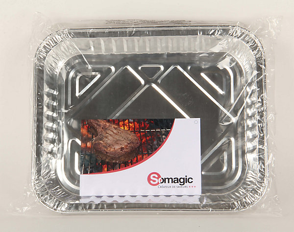 Barquette en aluminium L.32,2 x l.26,3 cm vendue par 5 pièces