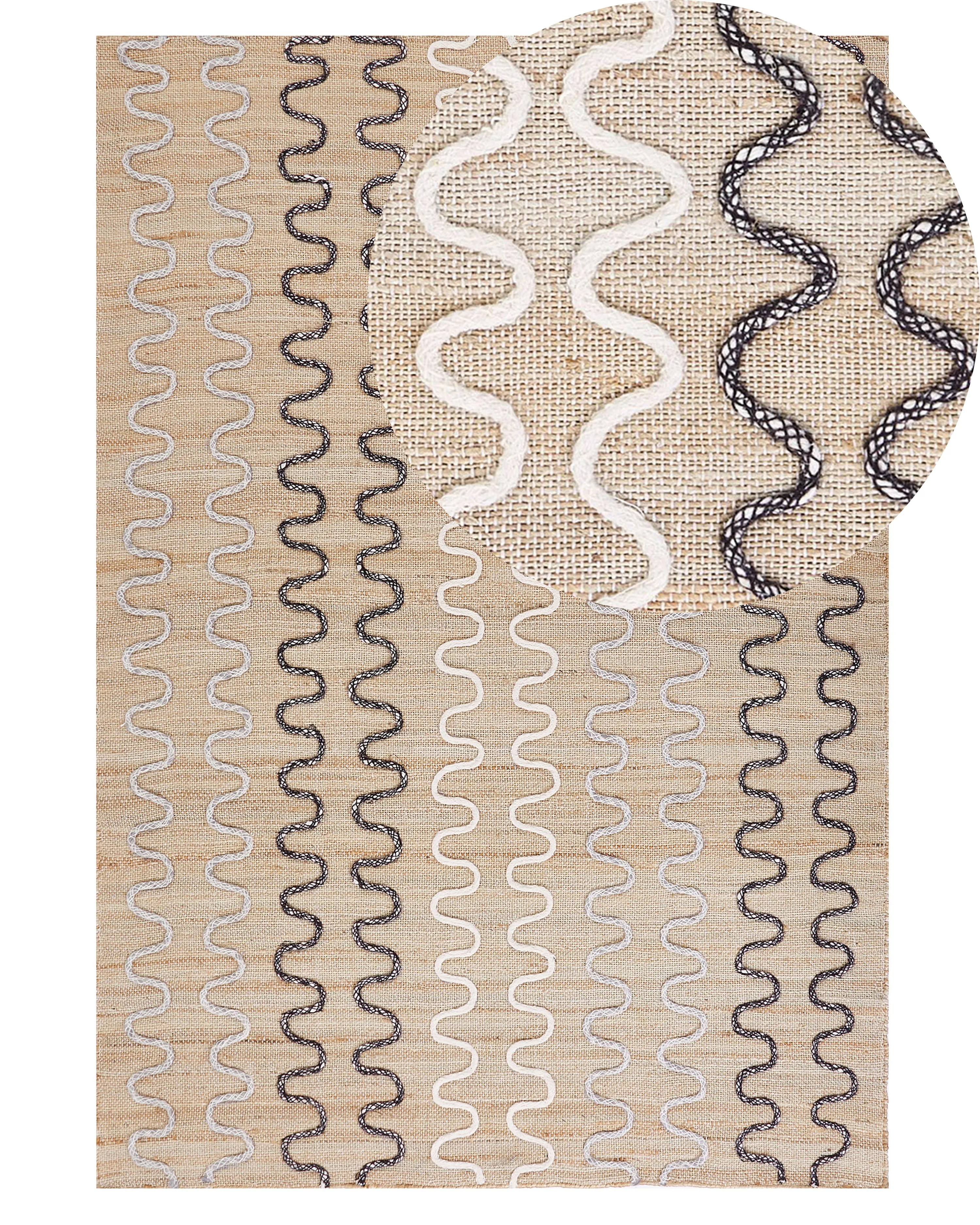 Rug SOGUT Beige 140 x 200 cm Jute