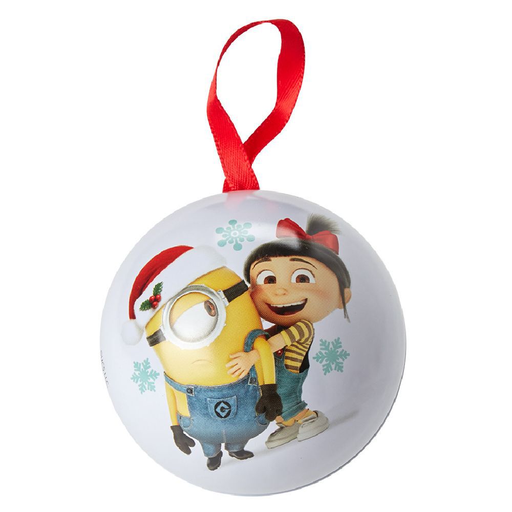 Boule de No&euml;l à suspendre garnie 24 bonbons (plusieurs modèles)