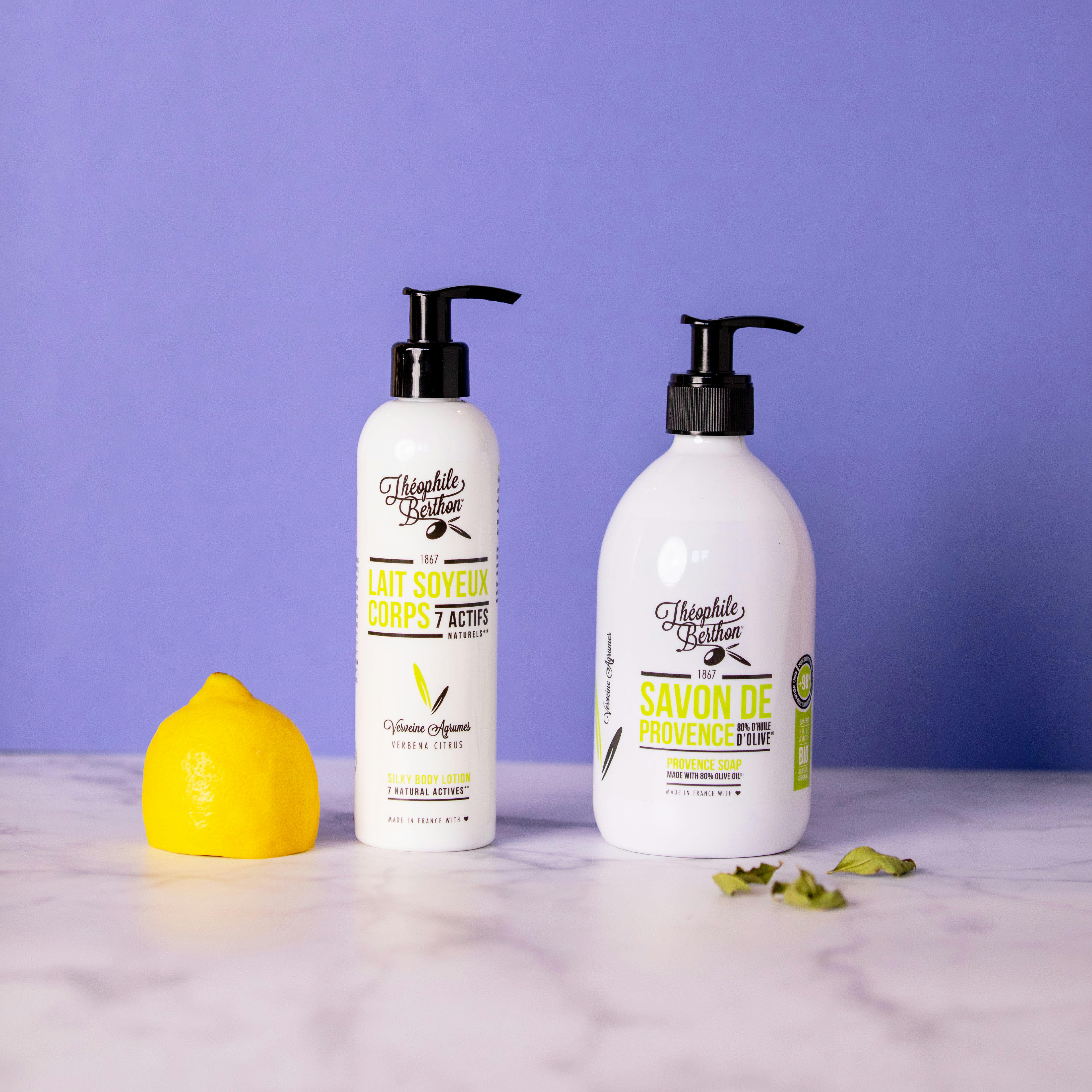 ESCALE - Coffret agrumes avec baume mains et savon douche olive