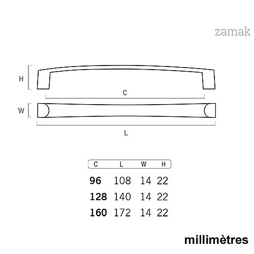 6 Un. poignées de meuble en 128MM fer vieilli cuisine porte tiroir armoire