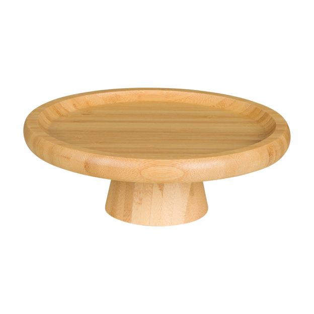 PRATO PARA BOLO COM PÉ 20 CM BAMBOO