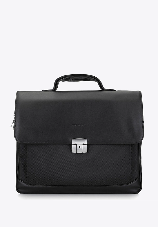 Teczka z kieszenią na laptopa 15,6” z tkaniny czarna