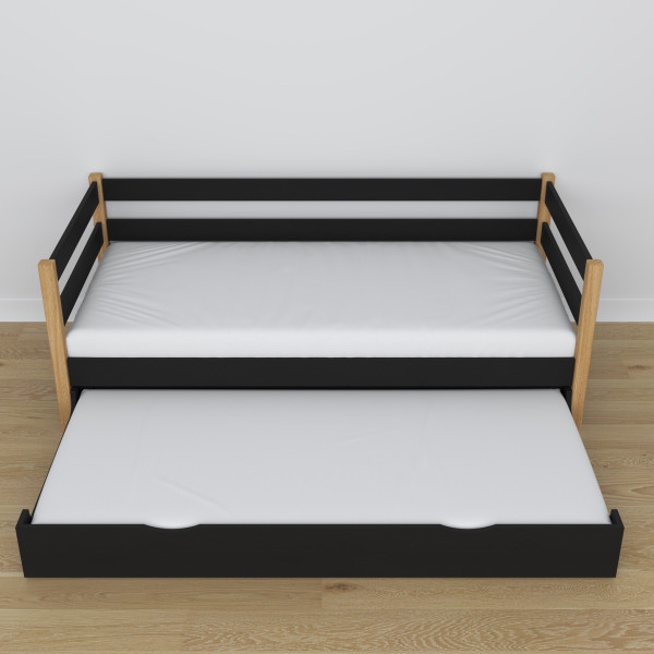 Drewniane łóżko sofa z szufladą na materac N01