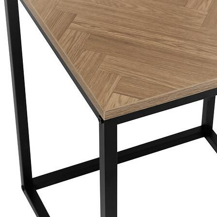 STOLIK BOCZNY Chevron 40x40x50 cm STALOWA PODSTAWA