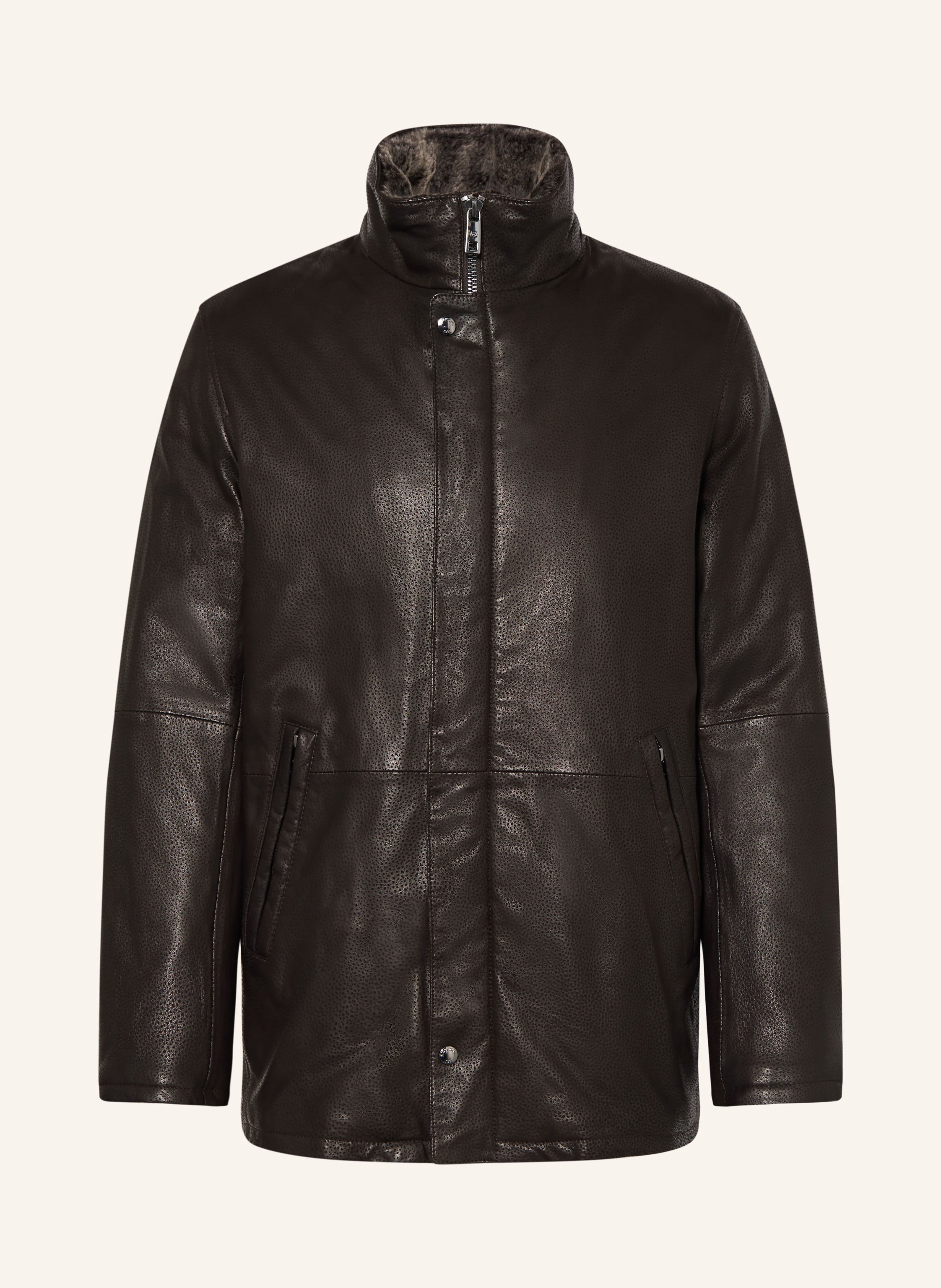 MILESTONE Lederjacke MSEMILIANO mit abnehmbarem Kragen