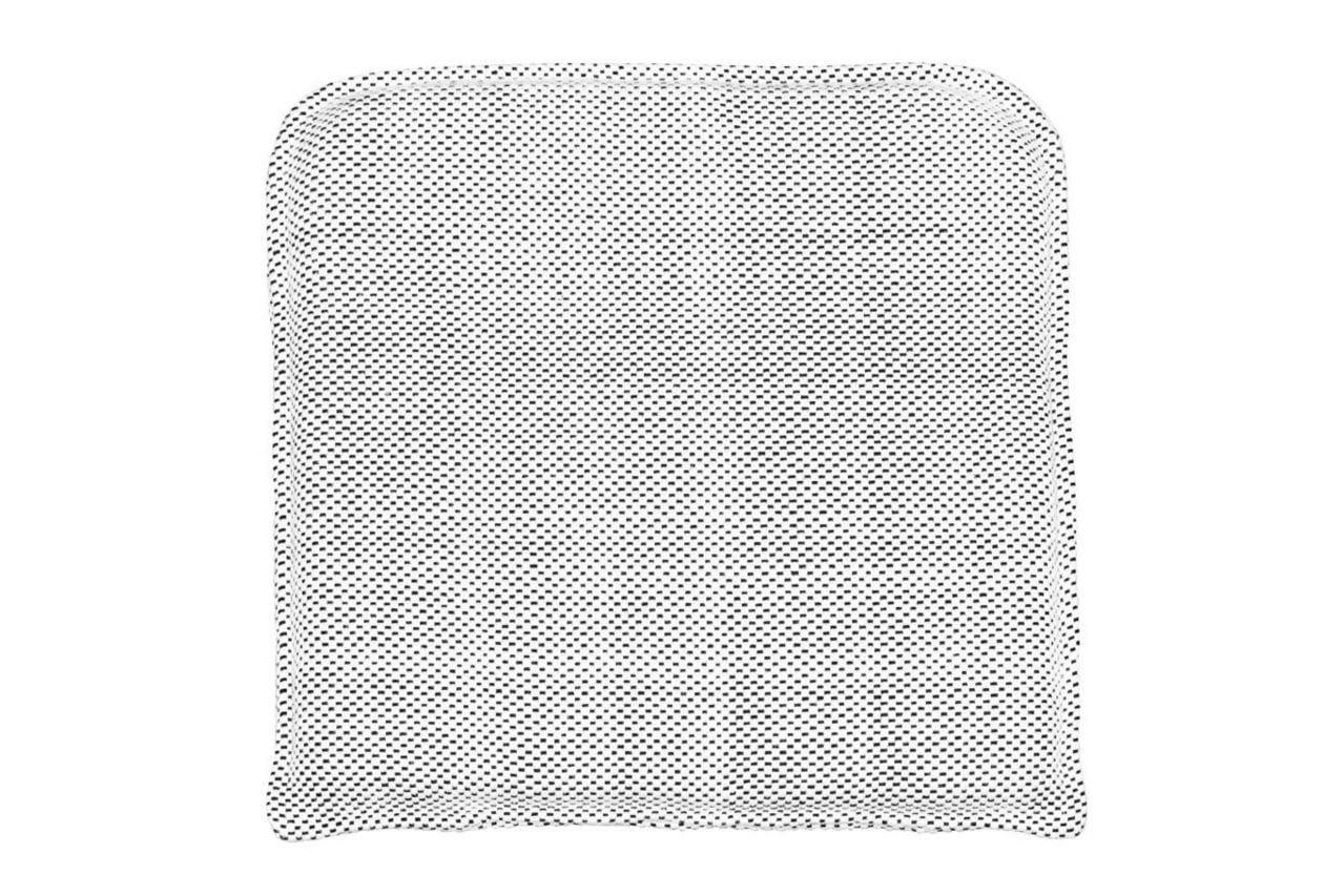 CUUN - Coussin d'assise en coton noir et blanc