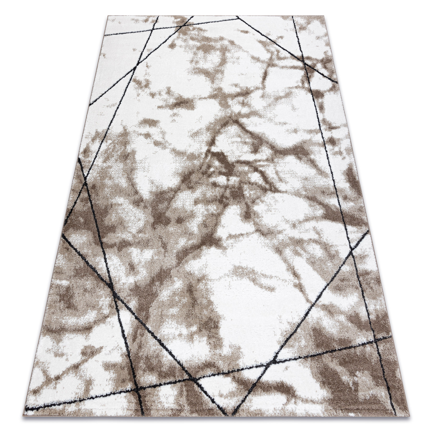 Dywan nowoczesny COZY Lina, geometryczny, marmur - 140x190 cm