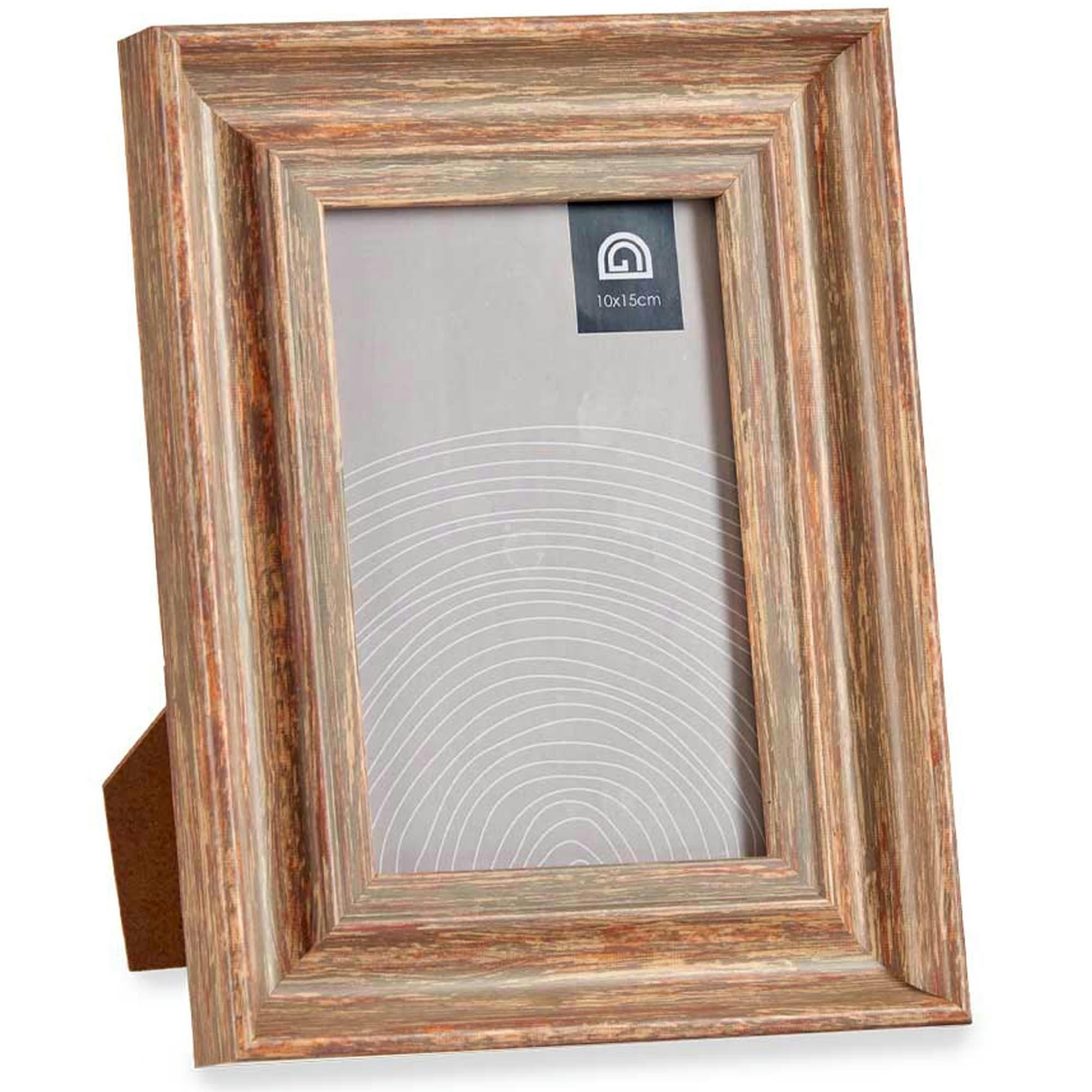 - Cadre photo mural ou à poser couleur bois 10x15cm