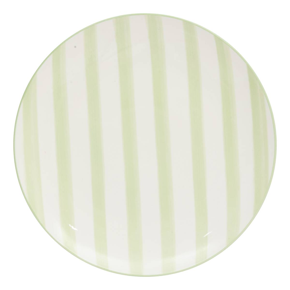 Set of 6 Dinner Plates "Charlie" Porcelain, D.26.8 cm