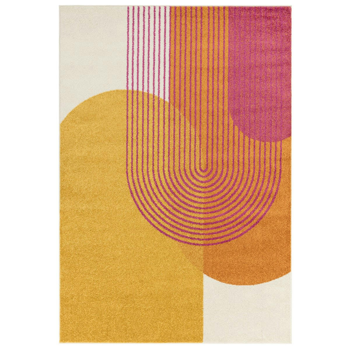 DISCO - Tapis en Polypropylène Jaune 160x230 cm