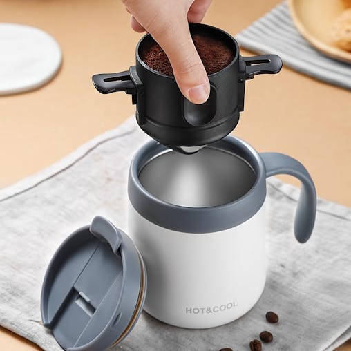 NNETM Portable Coffee Dripper Stainless Steel Reusable Filter