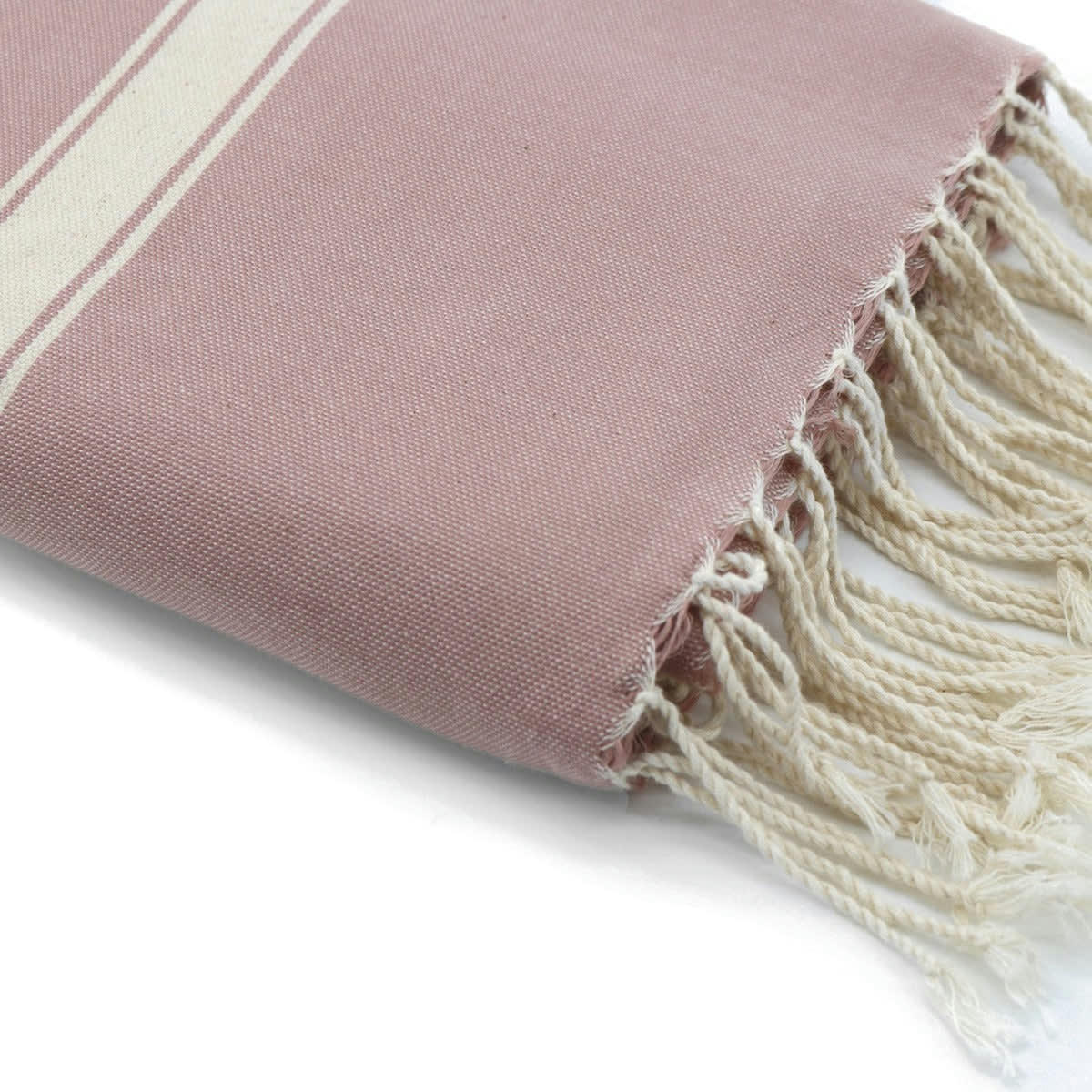 MARSA - Fouta coton  100x200 rose poudré