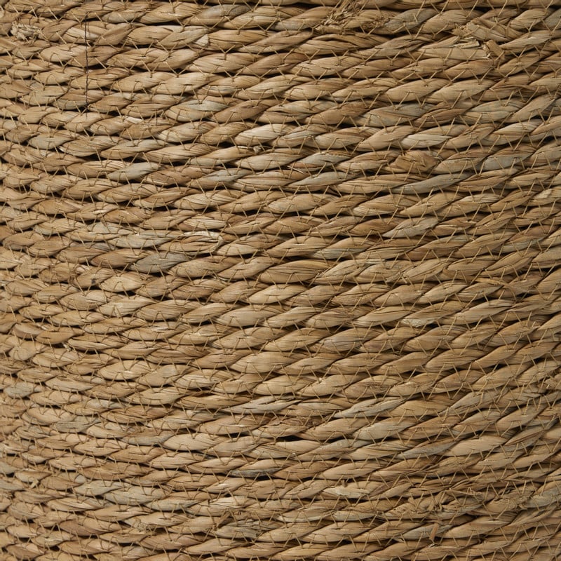 Poef ibiza - bruin - &Oslash;35x37 cm