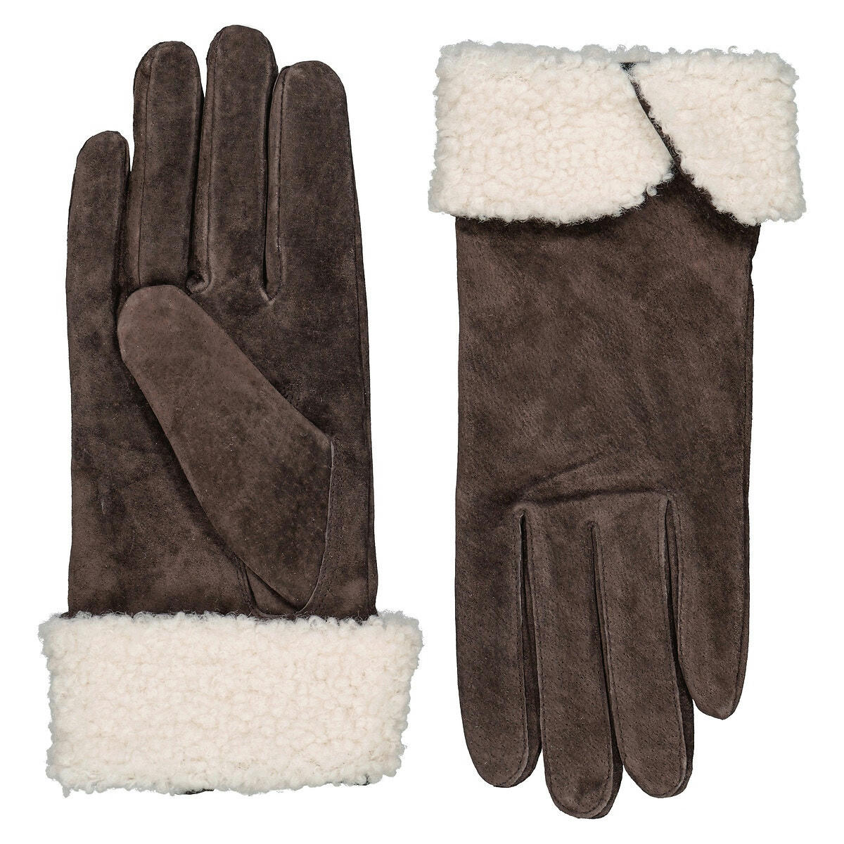 Gants fourrés, en cuir