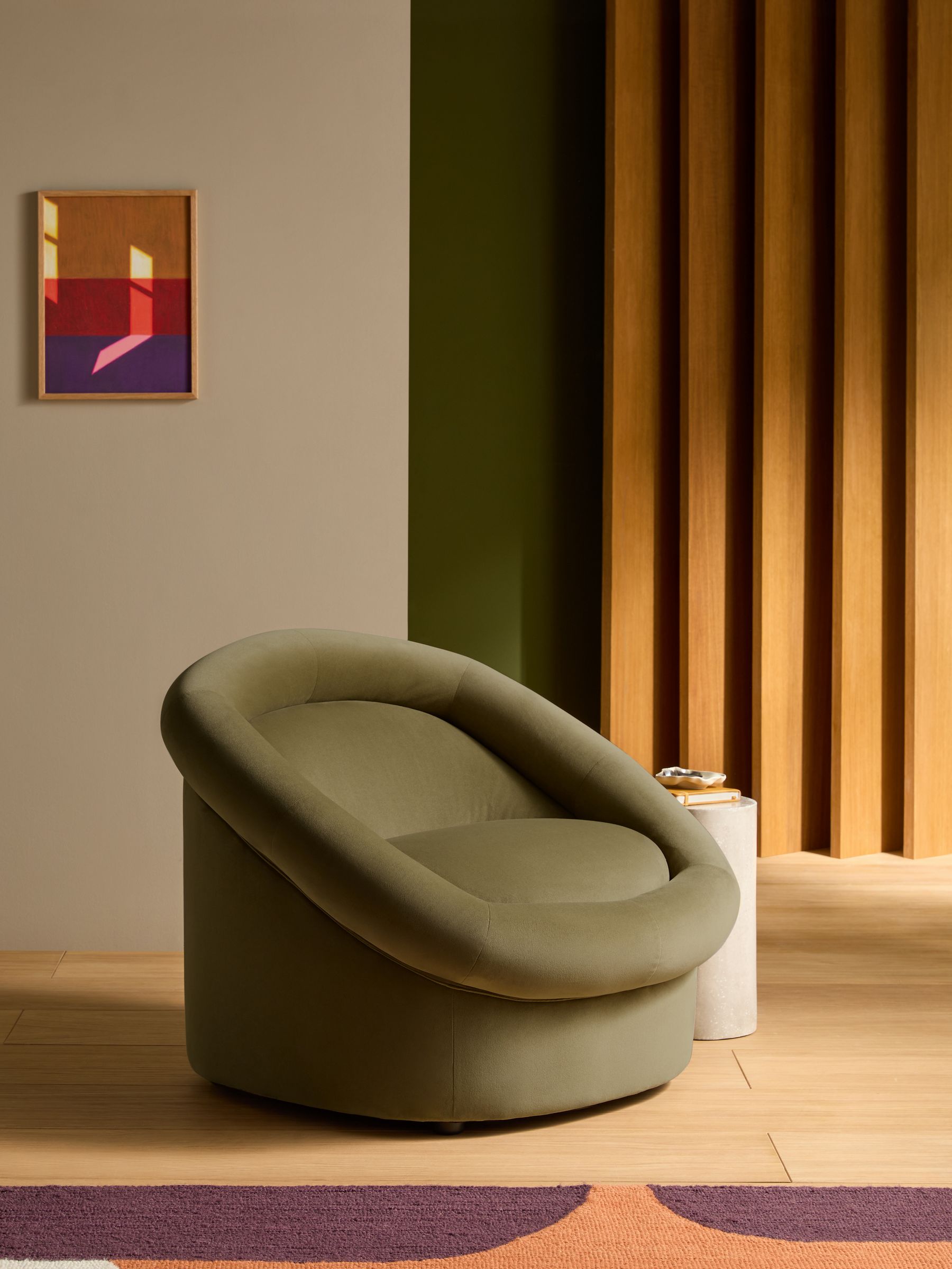 Seattle Accent Chair in Fern Green Velvet