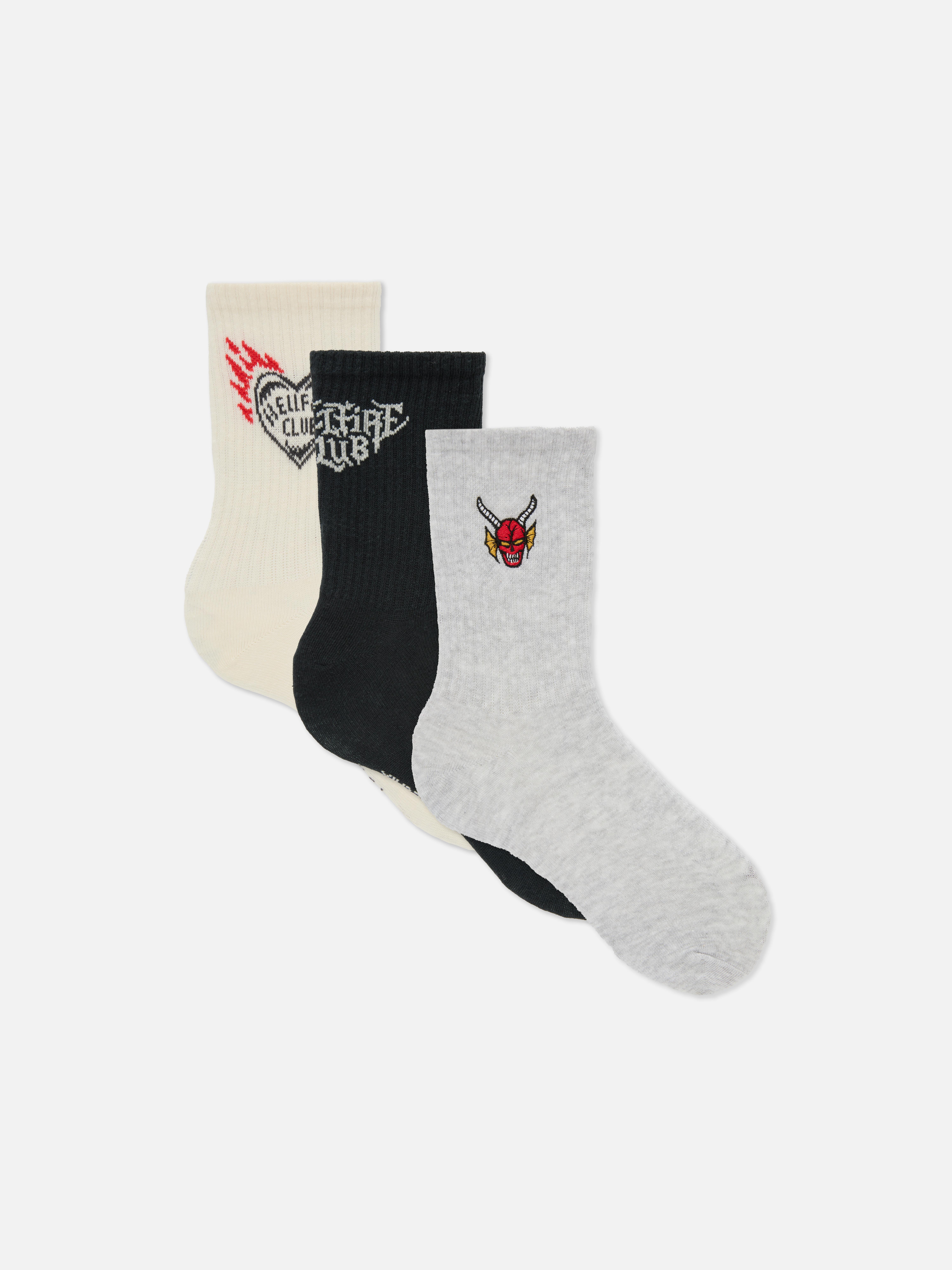 3pk Stranger Things Crew Socks