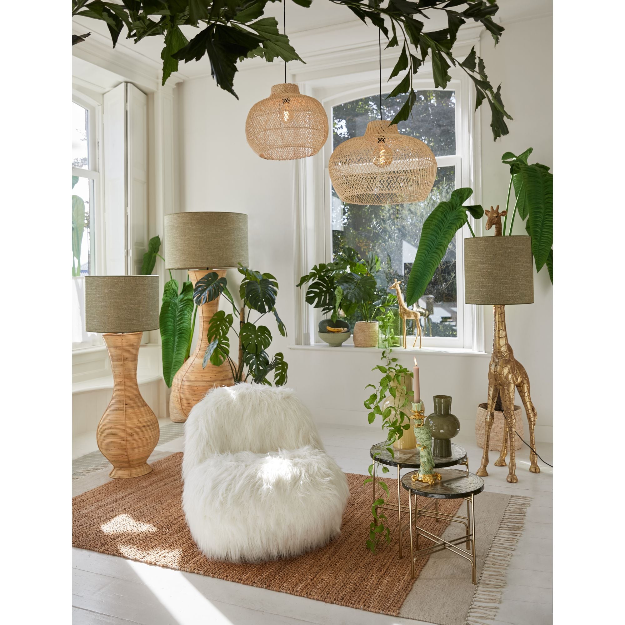 Light & Living Hanglamp Charita - Rotan - Ø60cm
