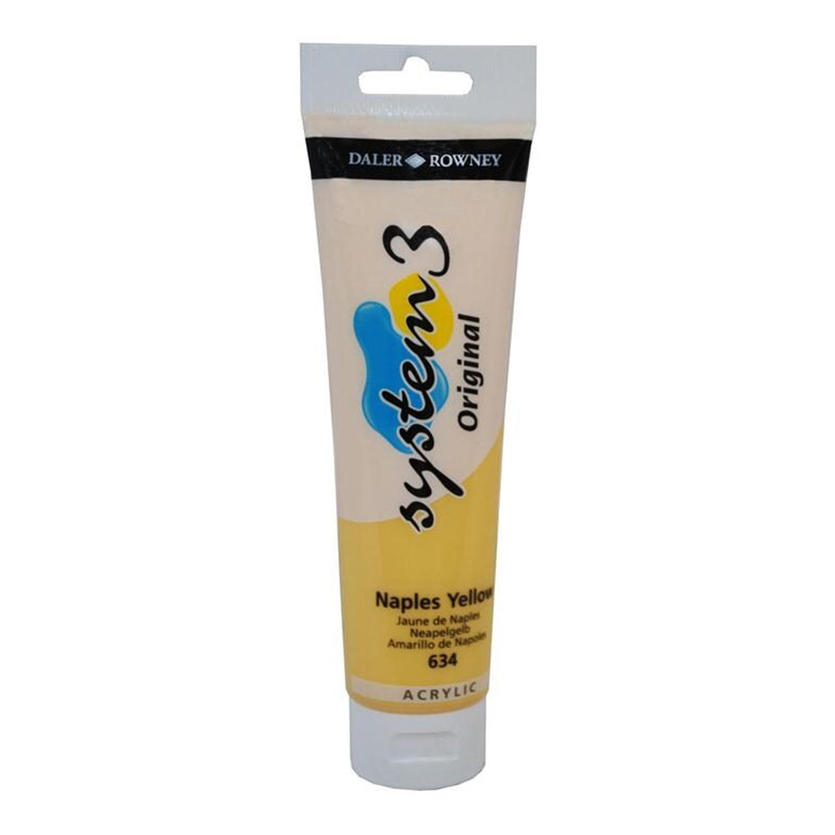 Daler-Rowney System3 Naples Yellow Acrylic Paint 150ml