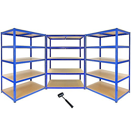 Monster Racking - 3 Rayonnages T-Rax Bleus 120cm x 60cm x 180cm