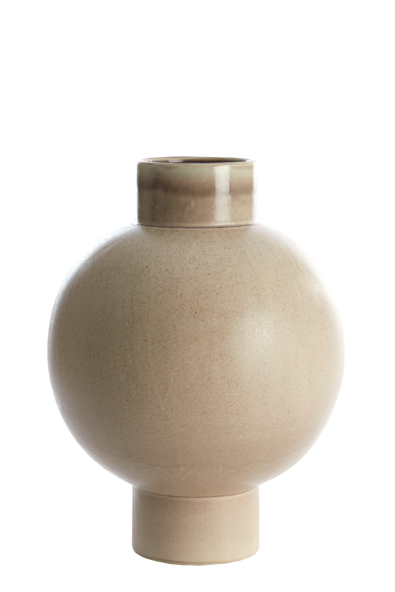 Light & Living ZELATA keramiek vaas zand – Ø34x46 cm