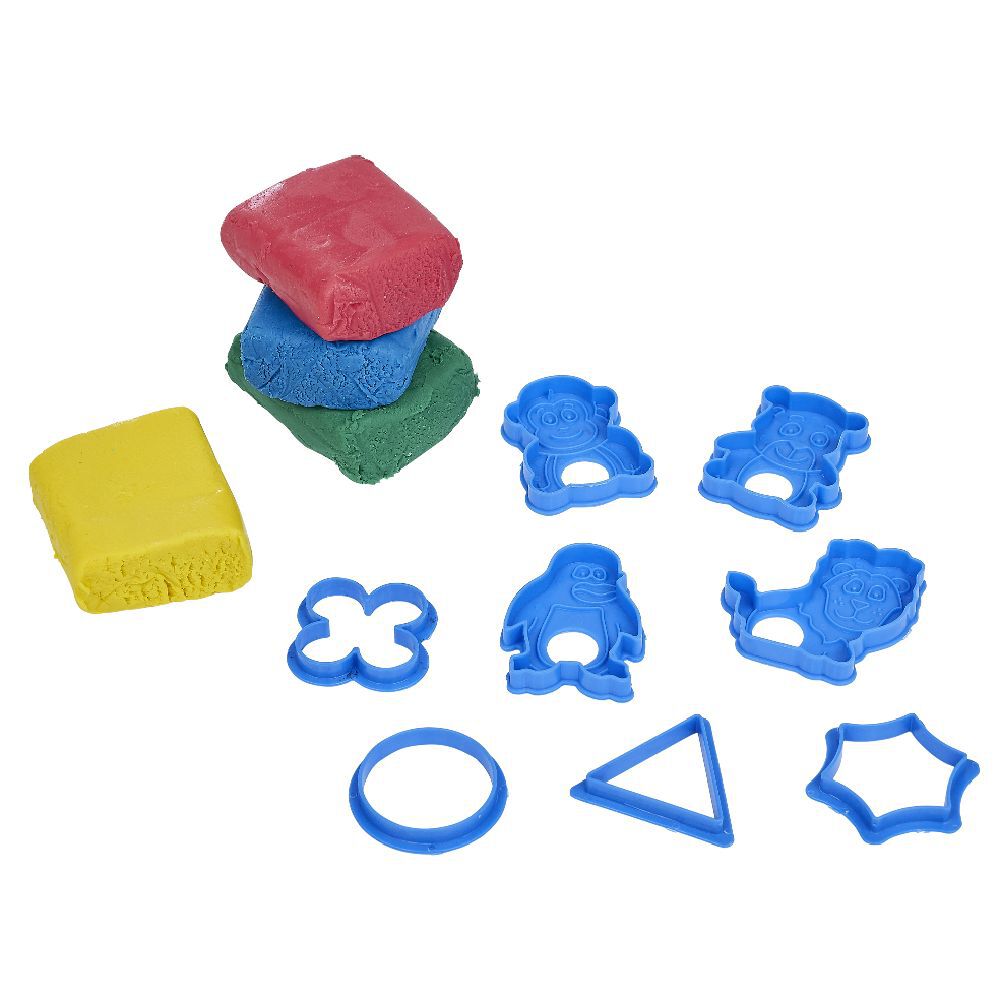 Baril de 4 pâtes à modeler 120g avec accessoires de moulage