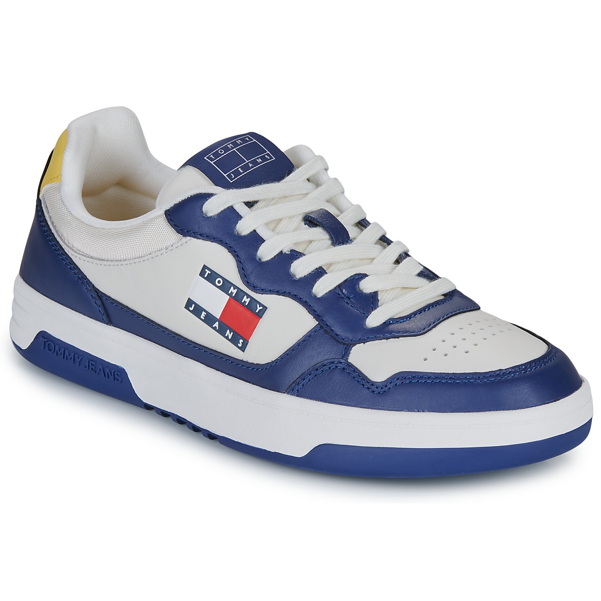 Tommy Jeans - (NEW) TJM CUPSOLE LEATHER ESS - White / Blue / Yellow