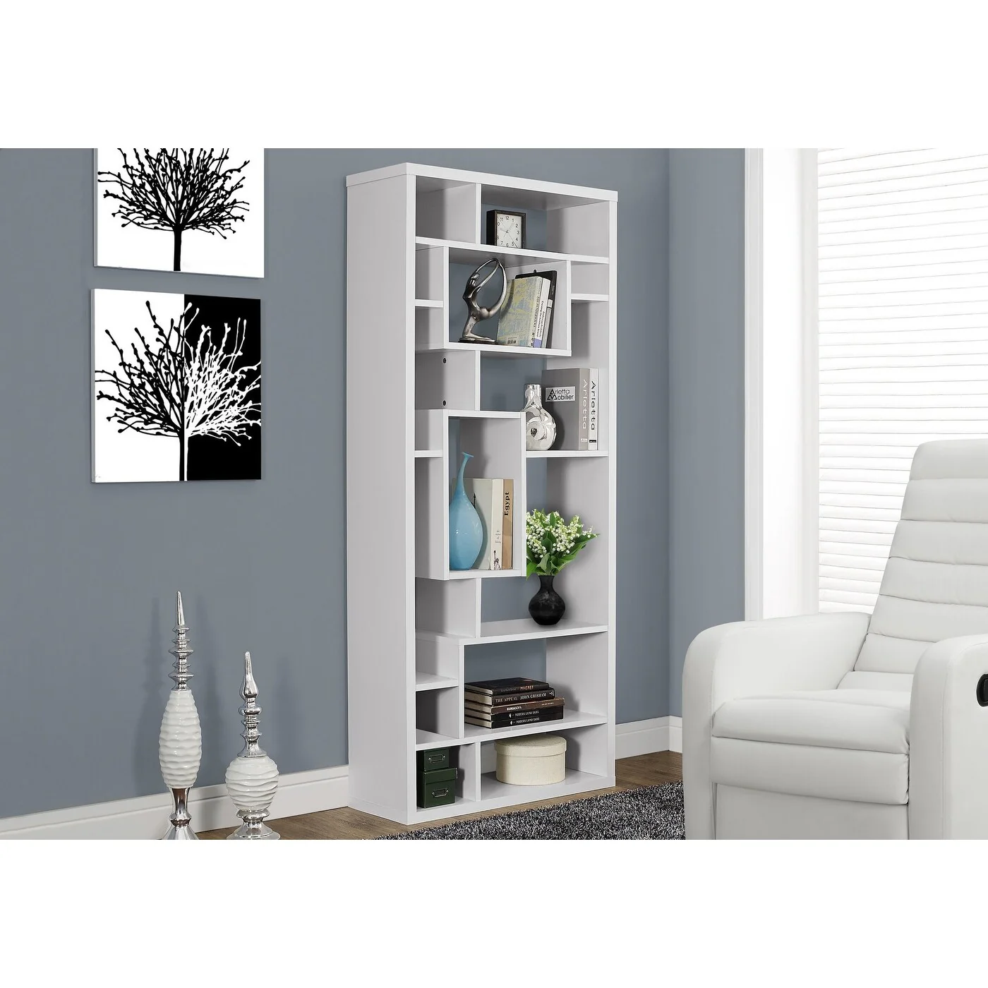 Bookshelf, Bookcase, Etagere, 72h, Office, Bedroom, Laminate, Contemporary, Modern