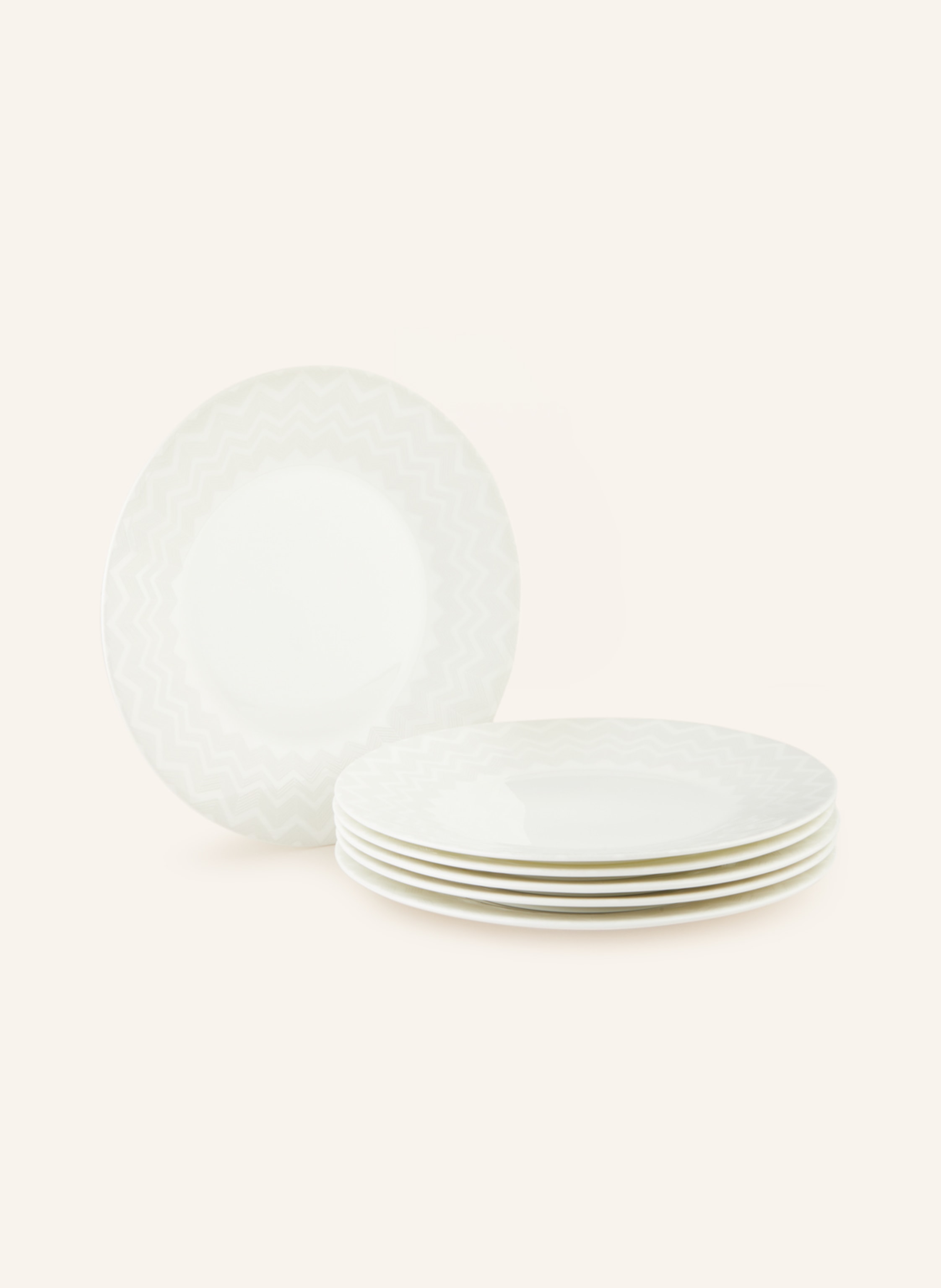 MISSONI Home 6er-Set Dessertteller ZIG ZAG