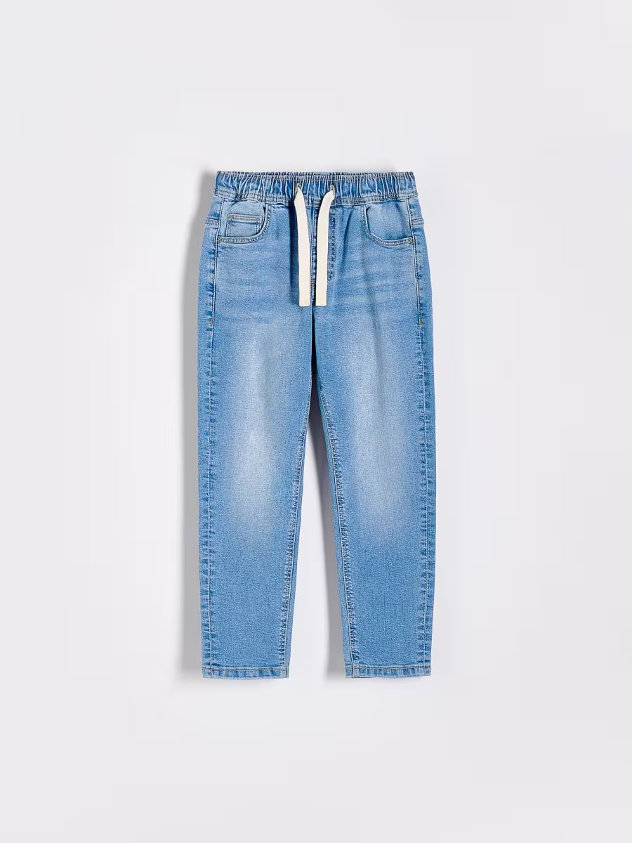 Elastic Carrot Jeans
