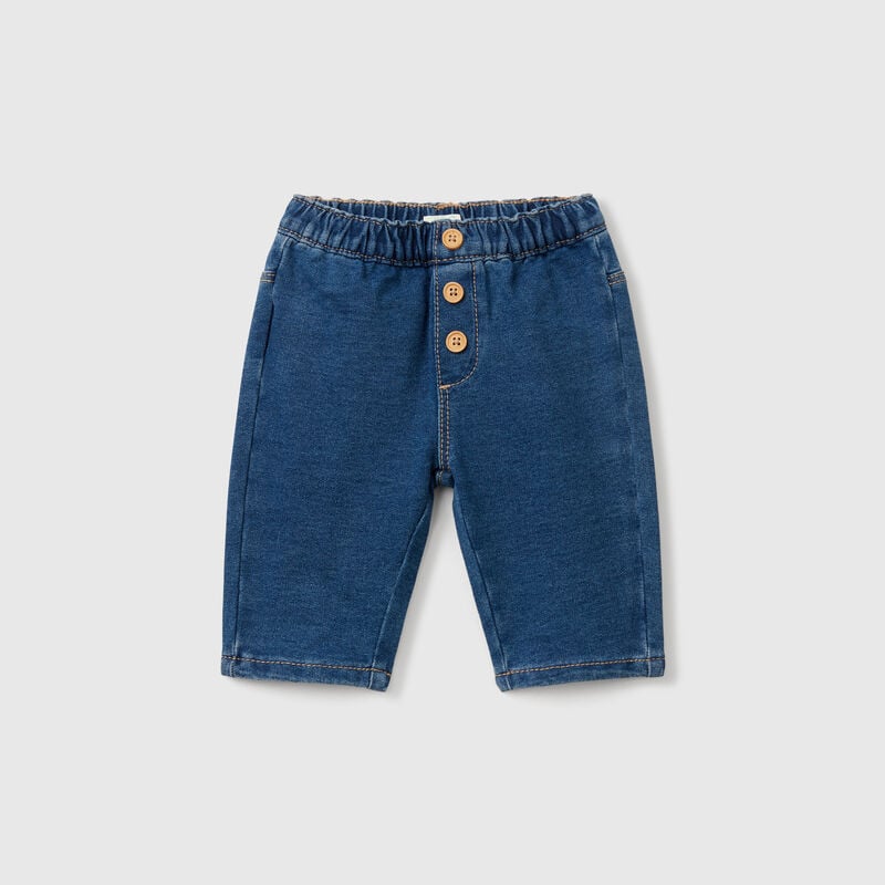 Denim look trousers