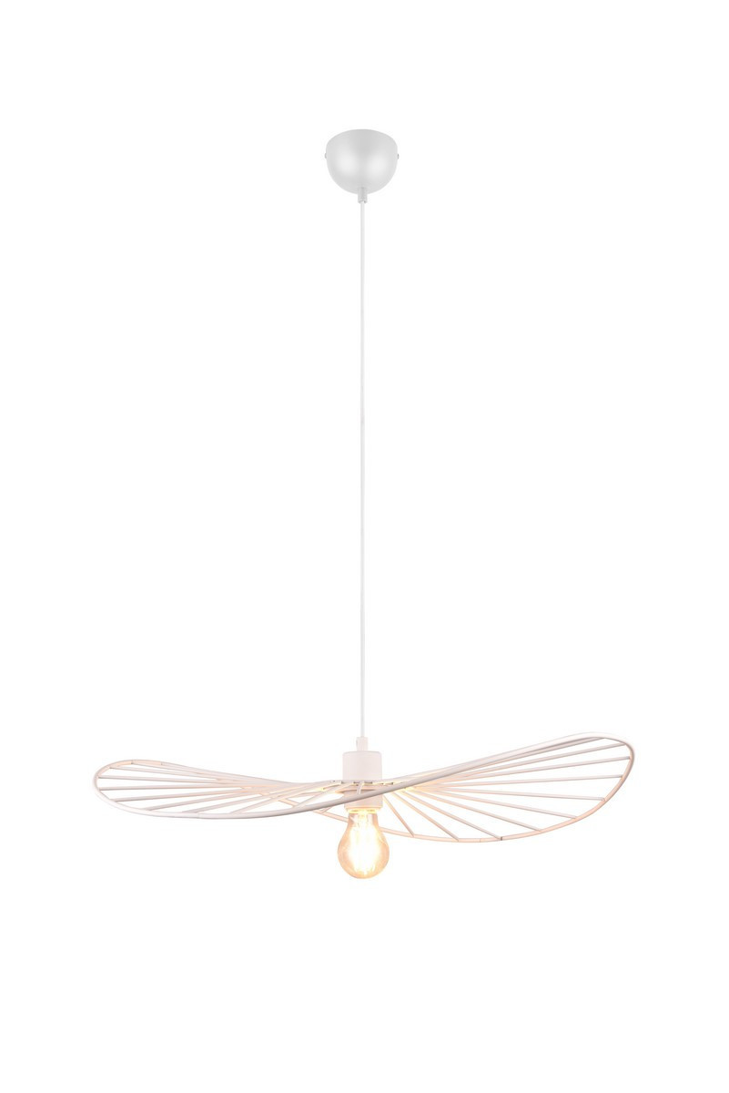 Lampa wisząca biała CHAPEAU 1xE27x40W wym: 150x60x60 cm RL