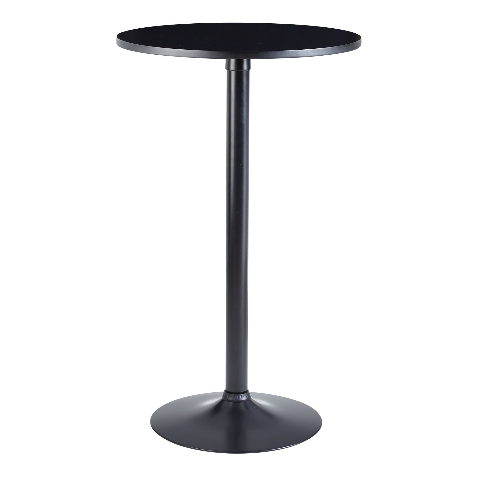 FineBuy Stolik barowy mdf czarny 60 cm