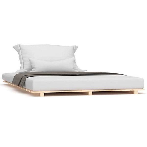 824603 vidaXL Cadre de lit 140x190 cm Bois de pin massif