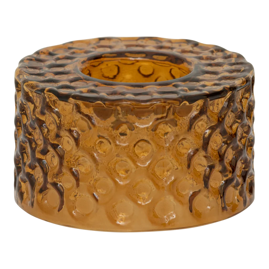 Urban Nature Culture theelichthouder Belo Golden Orange - Ø 10 * 5.5 CM