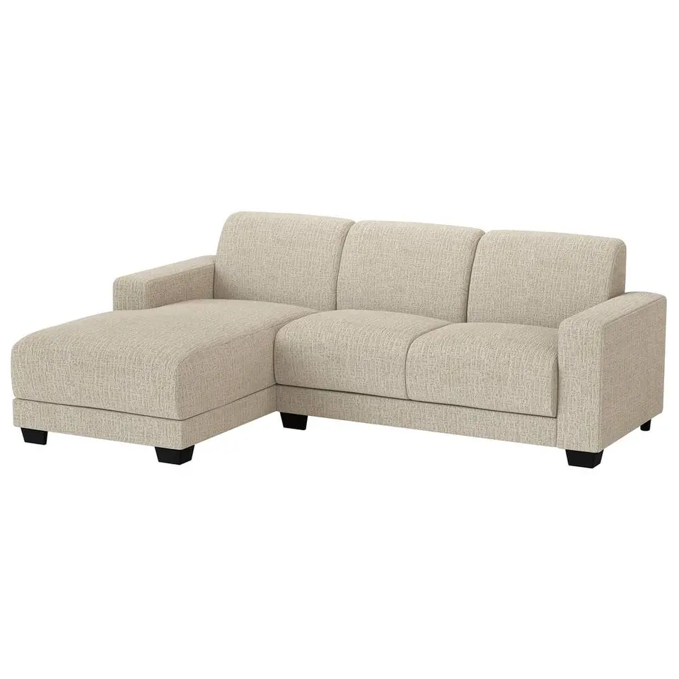 Bank Aberdeen met chaise longue links - Kansas - cr&egrave;me