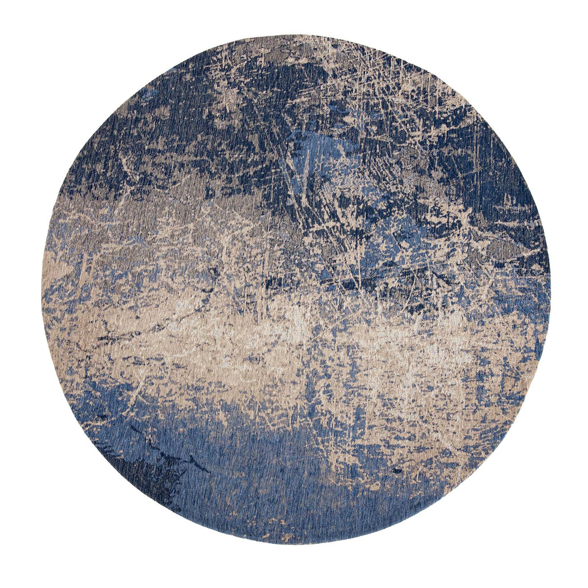 Ecorugs vloerkleed Abyss Blue - blauw - 140x140cm