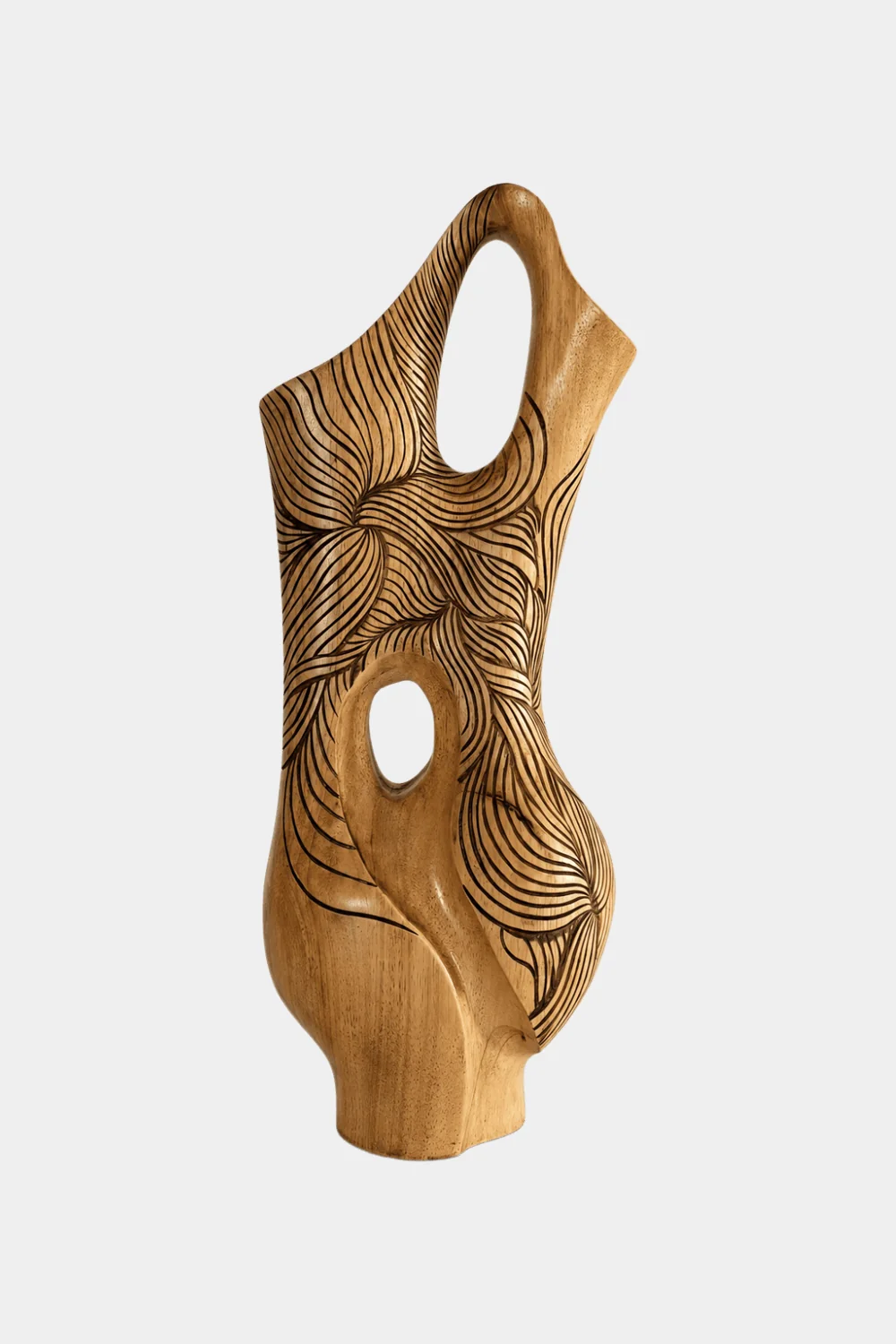 Vase Wood Sculpture #VW124