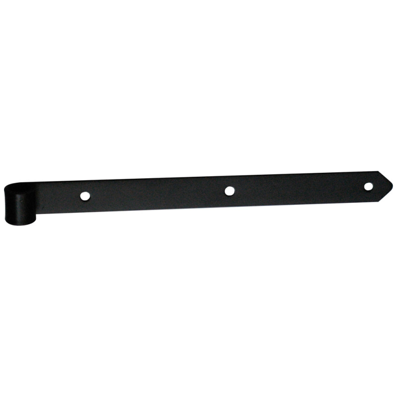Penture droite en métal noir 350 mm TEKNIBOX
