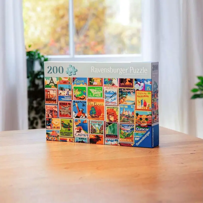 Puzzle 200-teilig Travel Stamps