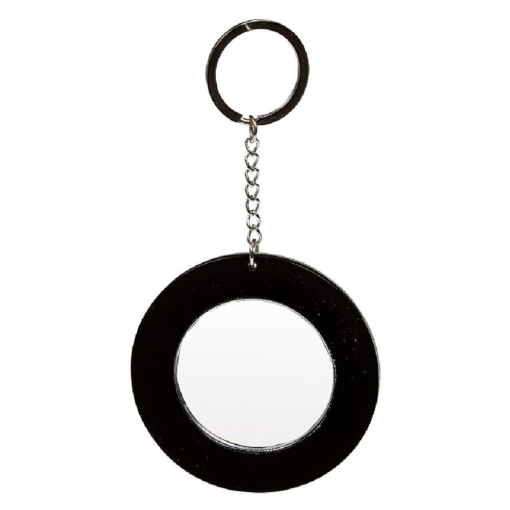 Porte clé miroir avec inscription message