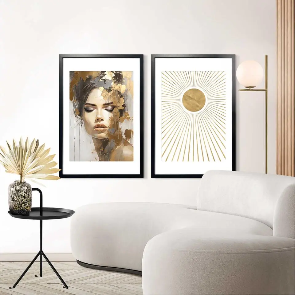 Wissellijst hout Poster 61x91,5 en 50x70 Zwart 2-pack - 61 x 91,5