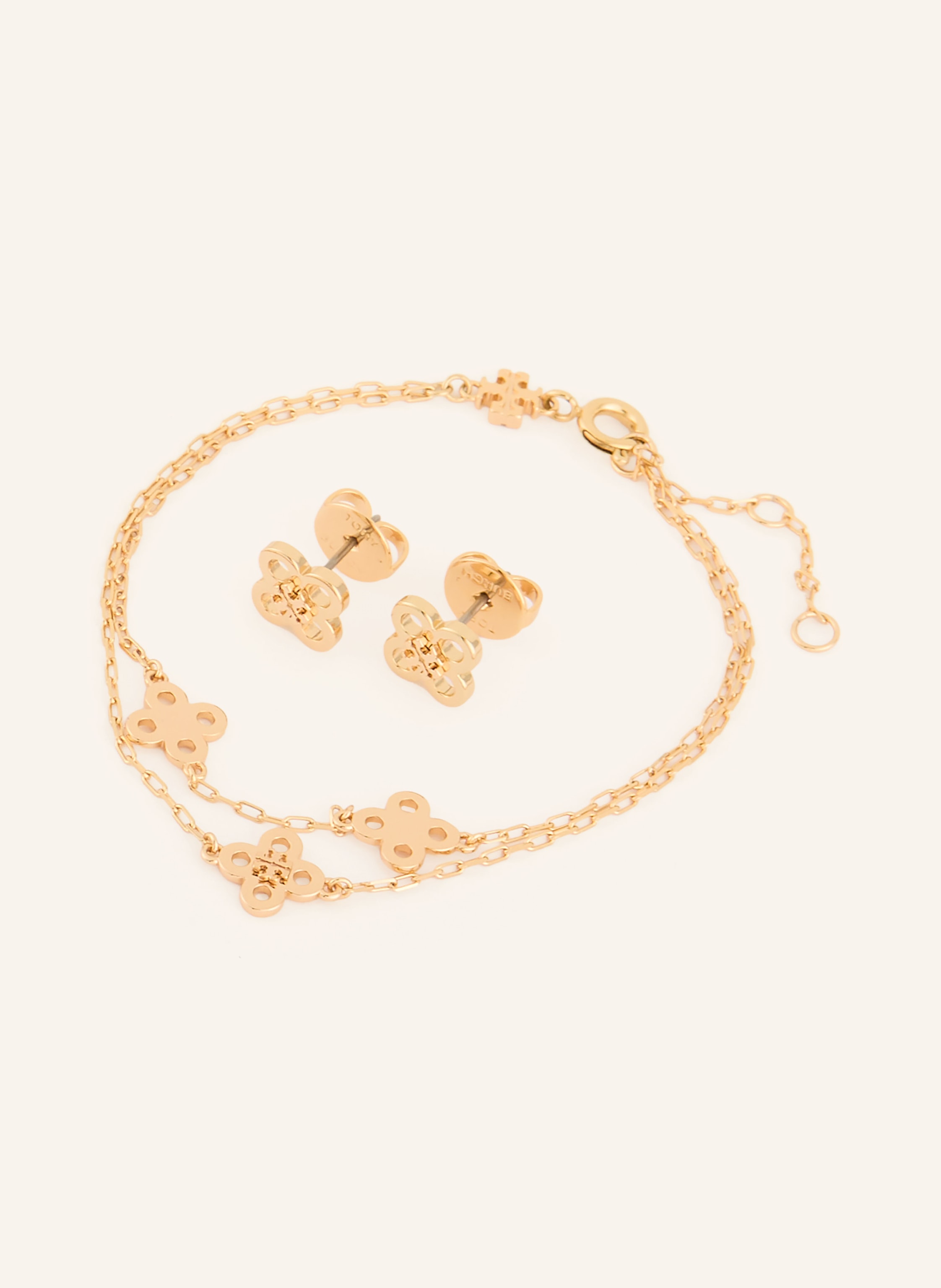 TORY BURCH Set KIRA: Ohrstecker und Armband