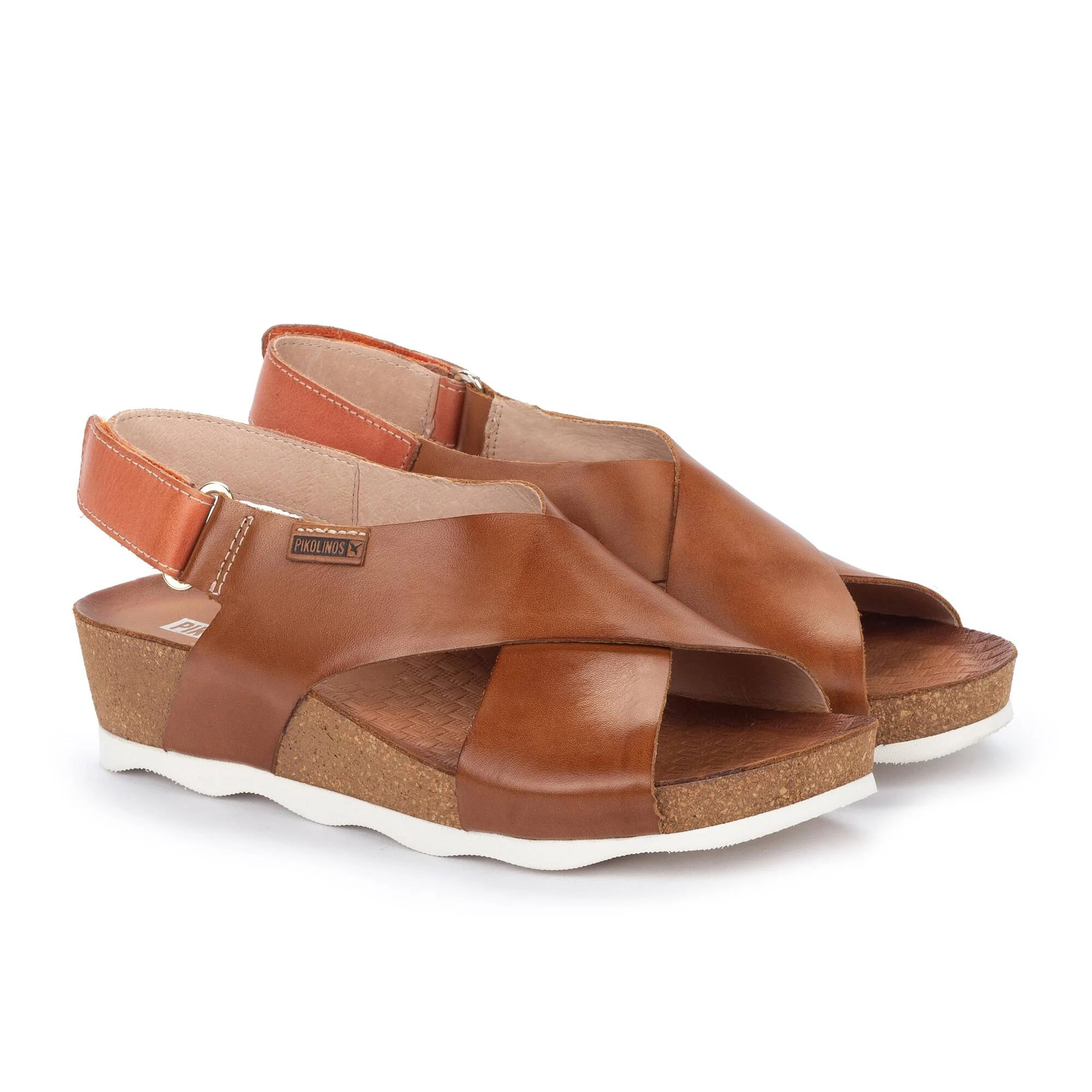 MAHON - Sandalias con cierre adherente y cuña para mujer