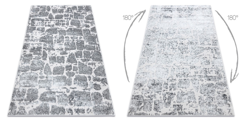 Dywan MEFE nowoczesny6184 Kostka brukowa cegła - 80x150 cm