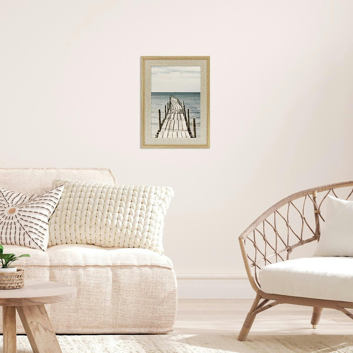 PALMA - Cadre photo bois 20x30/A4 cm résine recyclée