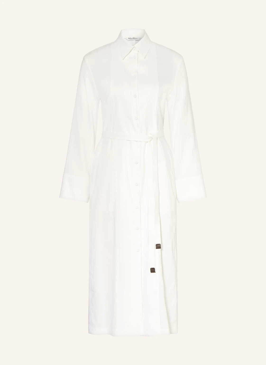 Max Mara Hemdblusenkleid NORDICA mit Leinen